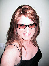 Kimberley in her new sunglasses
